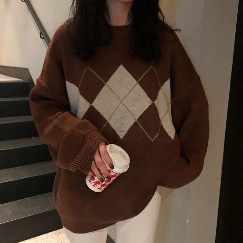 Dark academia knit sweater 3