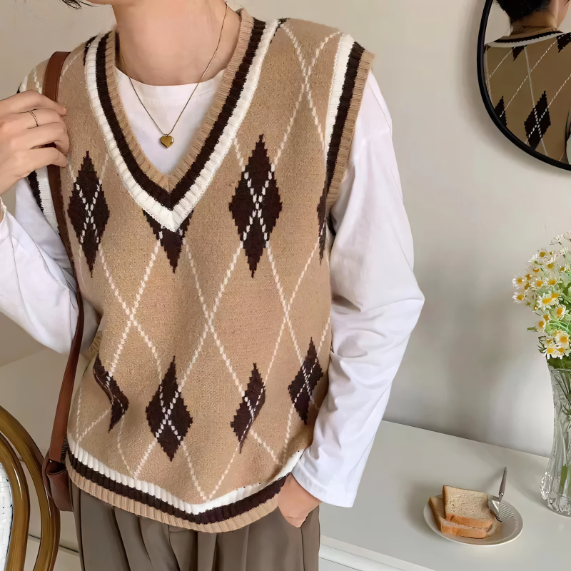 Dark Academia Sweater Vest Noble Dark Academia Sweater Vest Noble