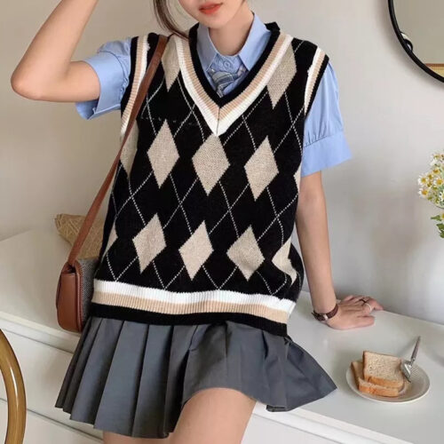 Dark Academia Sweater Vest Noble Dark Academia Sweater Vest Noble